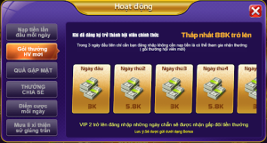 Bật mí các chương trình ưu đãi tại 68 Game Bài