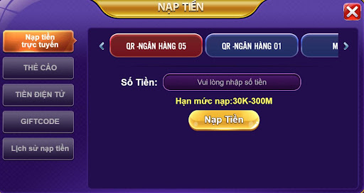 Nạp tiền 68 Game Bài qua trực tuyến được xử lý nhanh chóng